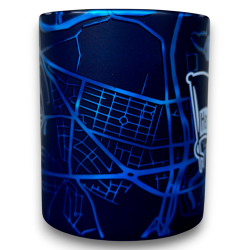 Hertha BSC Berlin Tasse Metallic - Stadtkarte - Kaffeetasse | Logo Map | HBSCB