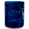 Hertha BSC Berlin Tasse Metallic - Stadtkarte - Kaffeetasse | Logo Map | HBSCB