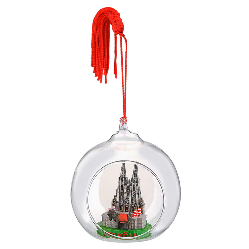 1. FC Köln Christbaumkugel - Glas 3D" - Weihnachtskugel | Glaskugel