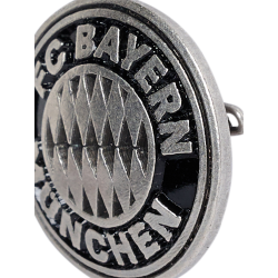 FC Bayern München Brosche - Logo silber -  Ø 26 mm | Anstecker Emblem | Button | Anstecknadel | FCB