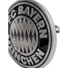 FC Bayern München Brosche - Logo silber -  Ø 26 mm | Anstecker Emblem | Button | Anstecknadel | FCB