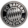 FC Bayern München Brosche - Logo silber -  Ø 26 mm | Anstecker Emblem | Button | Anstecknadel | FCB