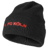 1. FC Köln Beanie - Black Melange  - Mütze mit Umschlag
