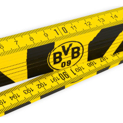 Borussia Dortmund Zollstock schwarzgelb | Gliedermaßstab | Schmiege | BVB 09