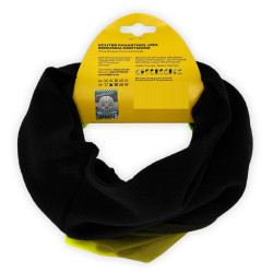 Borussia Dortmund Multifunktionstuch mit Fleece - schwarz-neon - Schlauchschal | Tuch | Kopftuch | Halstuch | BVB 09