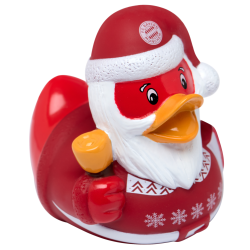 FC Bayern München Badeente - Weihnachten - Ente Weihnachtsmann FCB