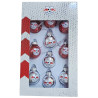 RB Leipzig Christbaumkugeln 10er Set | Mini Weihnachtskugeln | Ø 3 cm | RBL