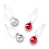 RB Leipzig Christbaumkugeln 10er Set | Mini Weihnachtskugeln | Ø 3 cm | RBL