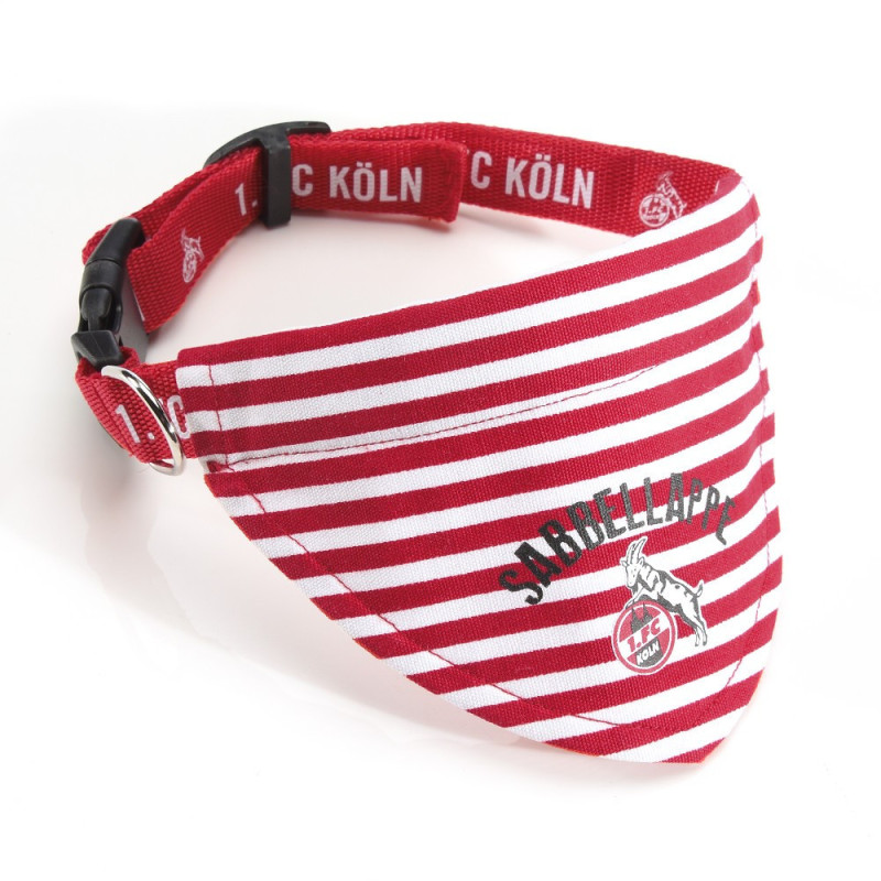 1. FC Köln Hundehalsband mit Dreieckstuch Sabbellappe Größe L Halsband Tuch