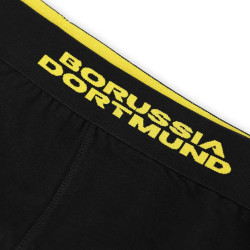 Borussia Dortmund Boxershorts 2er-Set Schwarz und Schwarzgrau Gemustert | Shorts | Unterhose | BVB 09 - Größe S bis XL