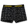 Borussia Dortmund Boxershorts 2er-Set Schwarz und Schwarzgrau Gemustert | Shorts | Unterhose | BVB 09 - Größe S bis XL