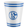 FC Schalke 04 Zahnputz-Set  weiß (2 x Zahnbürste + Zahnputzbecher) S04