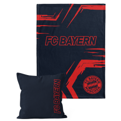 FC Bayern München Kuscheldecke und Kissen im Set Autumn FCB