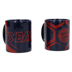 FC Bayern München Tasse - Autumn - 2er Set Kaffeetasse schwarz-rot FCB