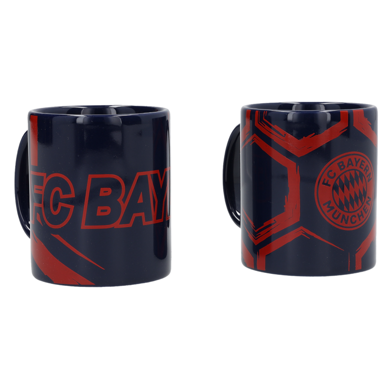 FC Bayern München Tasse - Autumn - 2er Set Kaffeetasse schwarz-rot FCB
