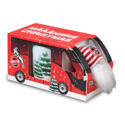 1. FC Köln Weihnachtstasse und Wichtel im Geschenkset | Weihnachten | Kaffeetasse