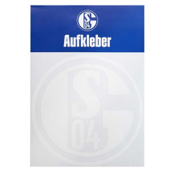 FC Schalke 04 Autoaufkleber Logo Weiß | 8 cm | Aufkleber | Sticker S04
