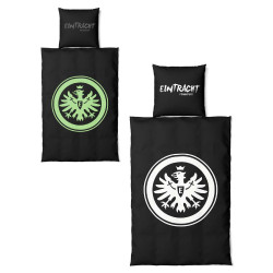 Eintracht Frankfurt Bettwäsche - Glow in The Dark - 2-teilig nachtleuchtend im Jutebeutel SGE