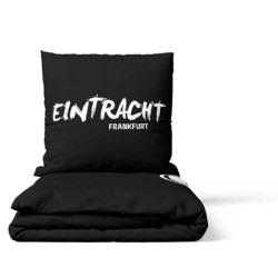 Eintracht Frankfurt Bettwäsche - Glow in The Dark - 2-teilig nachtleuchtend im Jutebeutel SGE