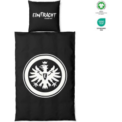 Eintracht Frankfurt Bettwäsche - Glow in The Dark - 2-teilig nachtleuchtend im Jutebeutel SGE