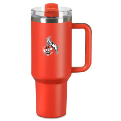 1. FC Köln Trinkbecher Rot  | 1,2l | Thermobecher | Edelstahl | To Go Becher