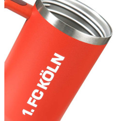 1. FC Köln Trinkbecher Rot  | 1,2l | Thermobecher | Edelstahl | To Go Becher