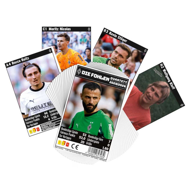 Borussia Mönchengladbach Quartett 2025/26 | Kartenspiel | BMG