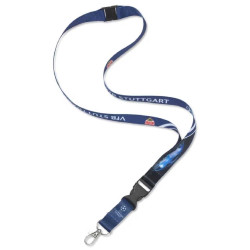 VfB Stuttgart Schlüsselband - Ultimate Stage - Blau | mit abnehmbarem Schlüsselanhänger | Lanyard