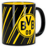 Borussia Dortmund Tasse - Streifen - schwarzgelb | Kaffeebecher | BVB 09