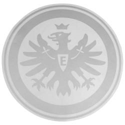 Eintracht Frankfurt Autoaufkleber - Logo silber 30 cm - Aufkleber | XXL Sticker |Heckscheibenaufkleber | SGE