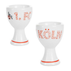 1. FC Köln Eierbecher - Schriftzug Piktogramme - 2er Set