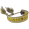 Borussia Dortmund Woven Armband mit Fransen schwarz-gelb Freundschaftsband | Band |Stoffarmband | BVB 09