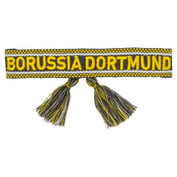 Borussia Dortmund Woven Armband mit Fransen schwarz-gelb Freundschaftsband | Band |Stoffarmband | BVB 09