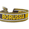 Borussia Dortmund Woven Armband mit Fransen schwarz-gelb Freundschaftsband | Band |Stoffarmband | BVB 09
