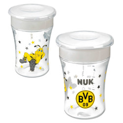 Borussia Dortmund Baby Magic Cup | NUK | Trinklernbecher | 8+ Monate | 230 ml | auslaufsicher | BVB 09