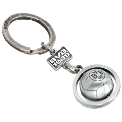 Borussia Dortmund Schlüsselanhänger - 3D Ball - Anhänger | Retroball | Metall | BVB