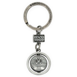 Borussia Dortmund Schlüsselanhänger - 3D Ball - Anhänger | Retroball | Metall | BVB