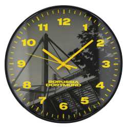 Borussia Dortmund Wanduhr - Stadion - Uhr Ø 30 cm BVB 09