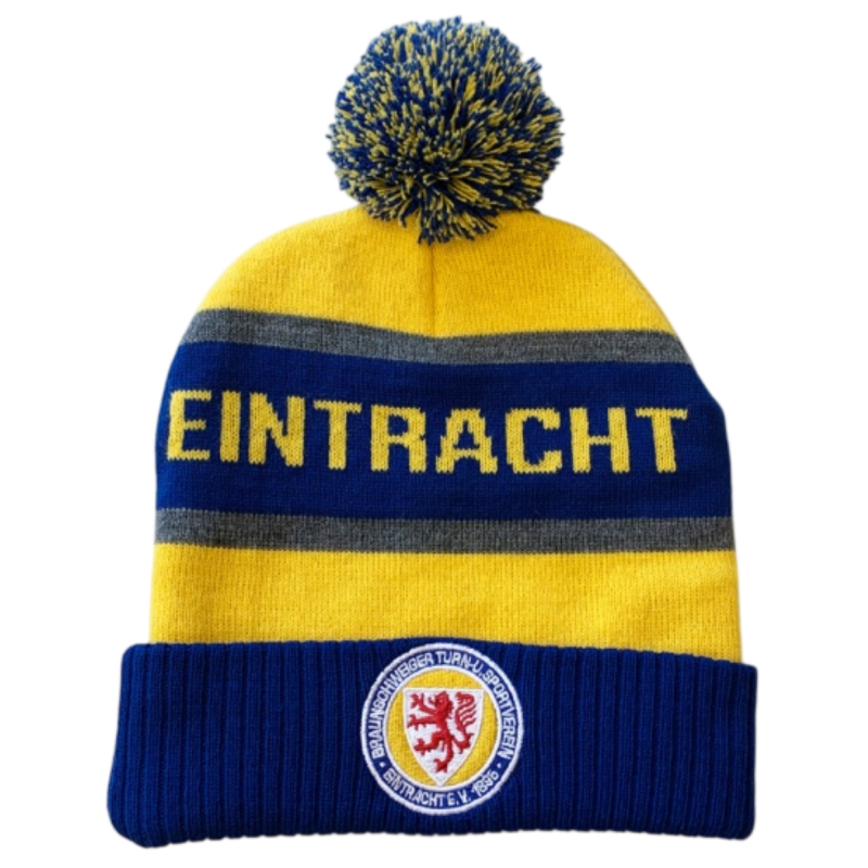 Eintracht Braunschweig Bommelmütze - Eintracht - blaugelb | Fanmütze | Mütze BTSV