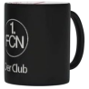 1. FC Nürnberg Tasse - Logo sandgestrahlt - Schwarz | mit Innendekor | Kaffeetasse FCN