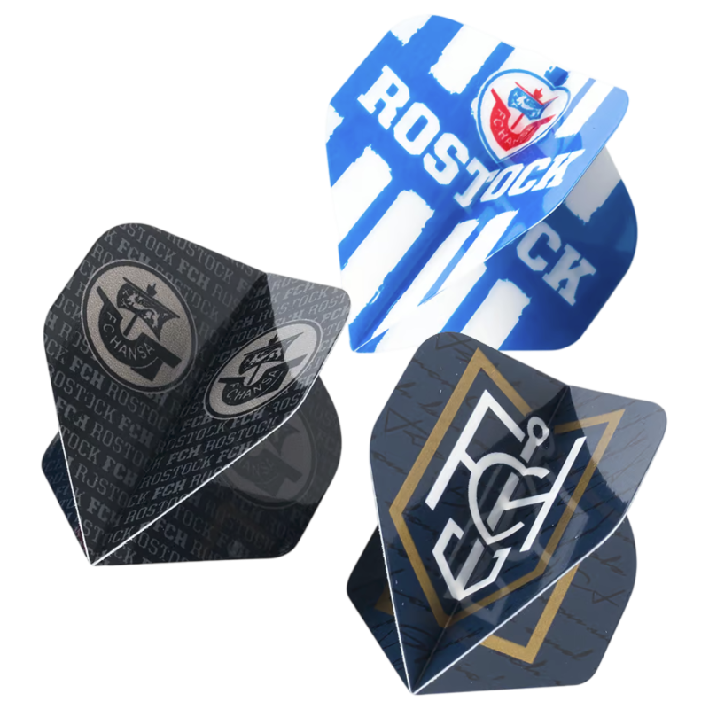 F.C. Hansa Rostock Dartpfeil-Flights 9er Set | Dartflights | FCH