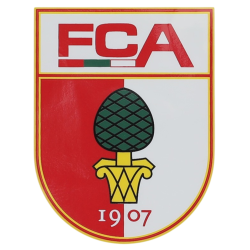 FC Augsburg Aufkleber - Vereinswappen - farbig | Sticker | Autoaufkleber | FCA