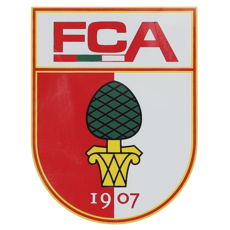 FC Augsburg Aufkleber - Vereinswappen - farbig | Sticker | Autoaufkleber | FCA