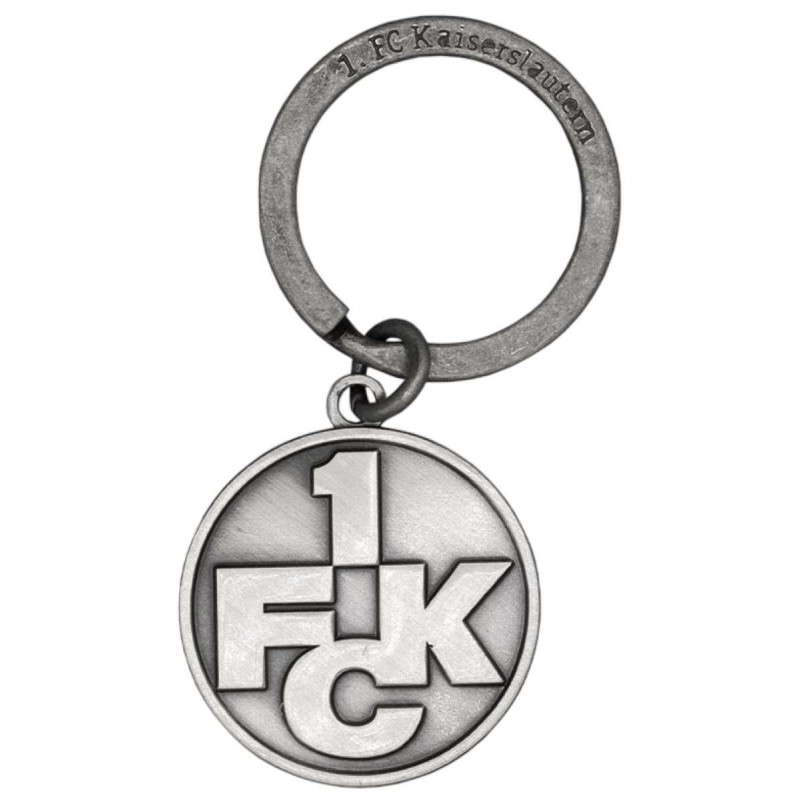 1. FC Kaiserslautern Schlüsselanhänger - Logo antik - Metall | Altsilber | Anhänger FCK