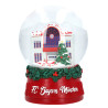 FC Bayern München Schneekugel - Winter - Schüttelkugel | Weihnachtskugel - Plus 3D-Aufkleber FCB