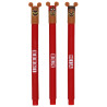 FC Bayern München Gelschreiber 3er Set - Berni, Ben, Mia - Stift | radierbar | Gelstift  - Plus 3D-Logo Aufkleber FCB