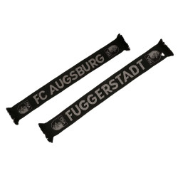 FC Augsburg Schal - Fuggerstadt - schwarz | Strickschal | Fanschal | FCA