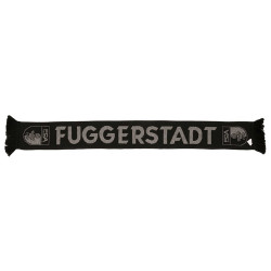 FC Augsburg Schal - Fuggerstadt - schwarz | Strickschal | Fanschal | FCA