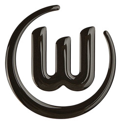 VfL Wolfsburg Aufkleber - 3D Logo - schwarz | Sticker | Autoaufkleber