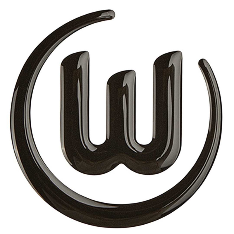 VfL Wolfsburg Aufkleber - 3D Logo - schwarz | Sticker | Autoaufkleber